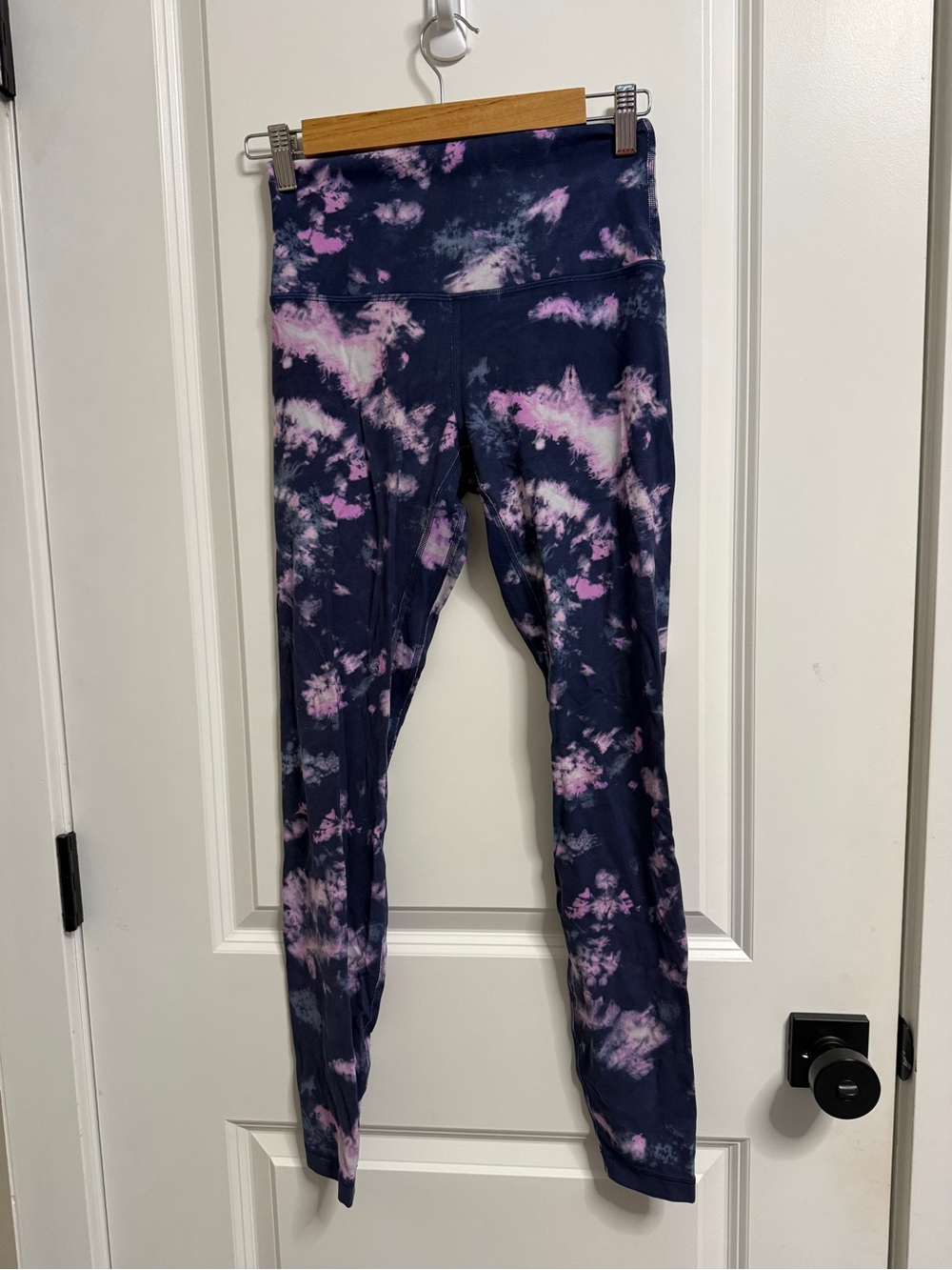 lululemon athletica Navy with Pink Tie-Dye Leggings